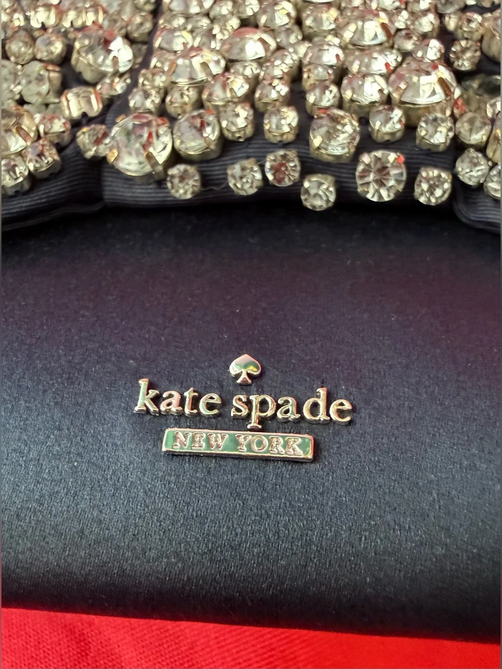 Kate Spade Wedding Belles Lucinda Crystal Bow Clutch